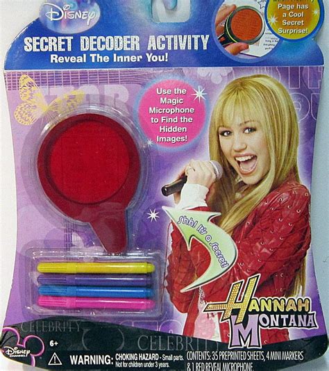 Hannah Montana Secret Decoder Activity By Disney Amazonca Toys And Games