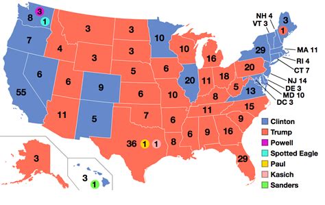 Polling day was declared a national holiday. How 2016 Electoral College Map Final Results Looked, and ...