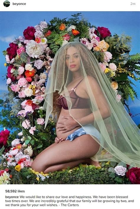 The style of the image, in which beyonce stands in a. Sir Carter & Rumi: Beyonce Unveils Her Most Talked-about ...