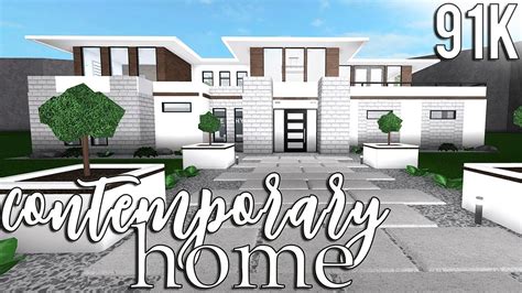Roblox Welcome To Bloxburg Contemporary Home 91k Youtube