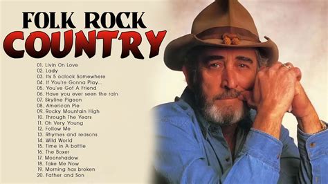 Greatest Folk Rock Country Music Of All Time With Lyrics Kenny Rogers
