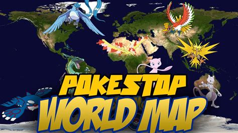 Pokestop World Map Pokemon Go Pokestop Map Youtube