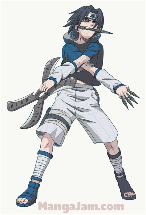 How To Draw Sasuke Uchiha Fb From Naruto Manga