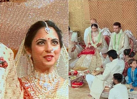 Isha Ambani Wedding Highlights Check Out First Pics Of Bride And Groom