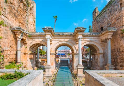 Turkey Antalya View Of Hadrian S Gate In Old City Of Antalya Turkey Shutterstock 541827706
