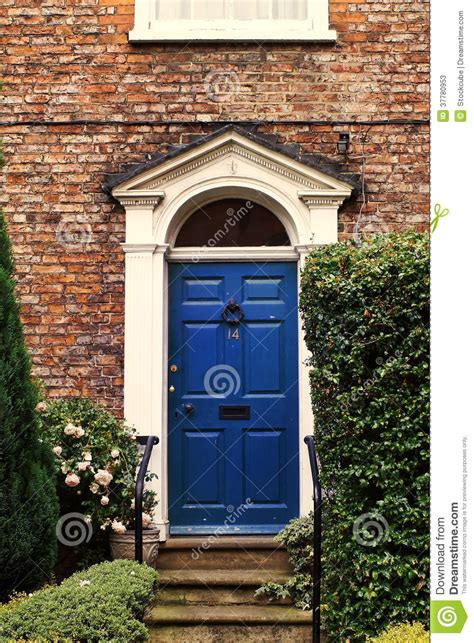 Beautiful Georgian House Doorway In The Uk Stock Image