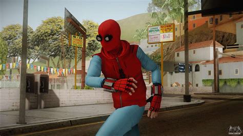 Gta Sa Spiderman Mod Cleo - Spiderman Homecoming Skin v2 para GTA San Andreas