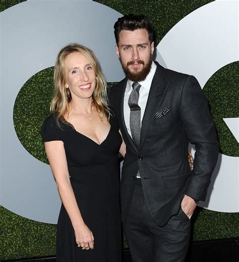 aaron taylor johnson and wife sam cutest pictures popsugar celebrity photo 2