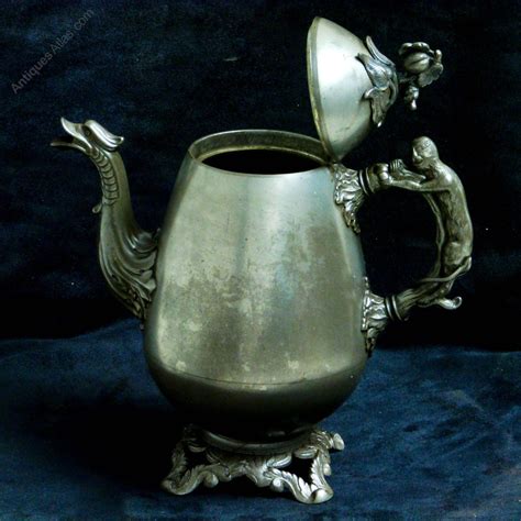 Antiques Atlas Victorian Britannia Metal Tea Pot