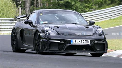 Porsche Cayman Gt Rs Spied Getting A Workout At The Nurburgring Highwaytale Com