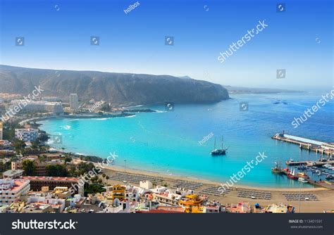 Aerial View Los Cristianos Beach Arona Stock Photo 113401591 Shutterstock