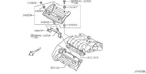 2001 nissan maxima engine diagram. 2001 Nissan Maxima Nut Cap. CARBON, NSION, DPF - 01217-00251 - Genuine Nissan Part