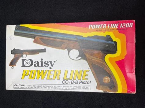 Vintage Daisy Power Line Bb Air Pistol Original Box Co Powered