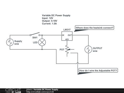 Image result for power supply for tattoo machine diagram. Variable DC Power Supply - CircuitLab