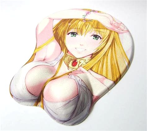 Mouse Pads Sexy Anime Mousepad With D Silicon Breast Wrist Rest