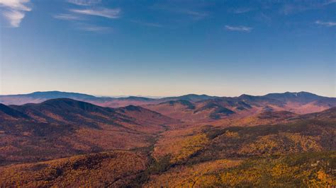 Peak Foliage Above The White Mountain National Forest New Hampshire