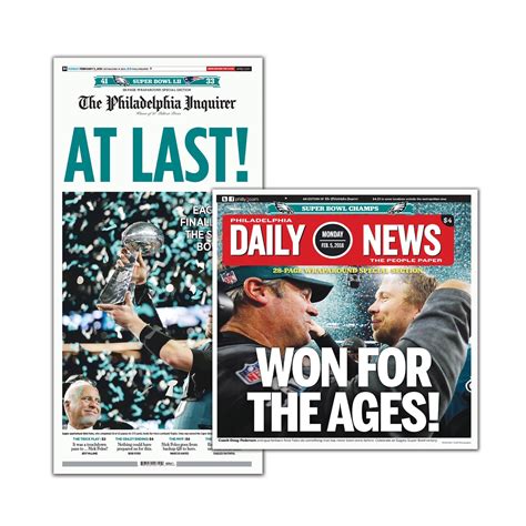 Philadelphia Inquirer Daily News Feb 5 2018 Super Bowl Back Issues
