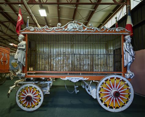A Historic Circus Wagon Used To Carry Performers And Animals In