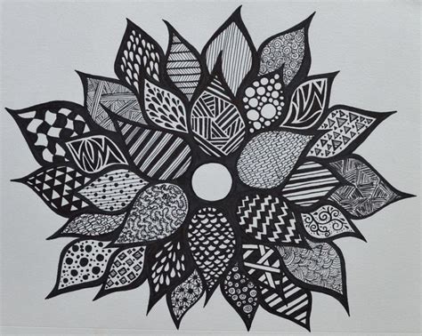 Sharpie Flower Zentangle Sf My Marker Art And