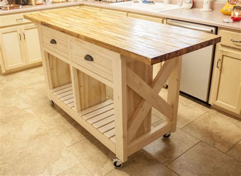 Tips To Creating A Butcher Block Kitchen Cart Plans Pros And Cons