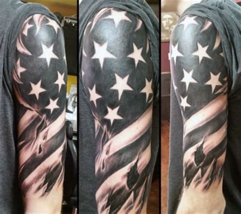 Top 60 Best American Flag Tattoos For Men Usa Designs