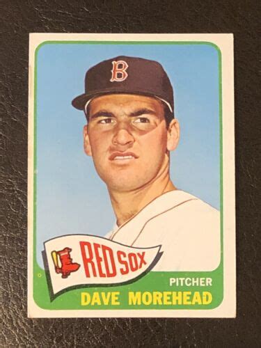 1965 Topps Dave Morehead Card 434 Nm Boston Red Sox Ebay