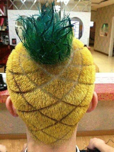 Прическа ананас Crazy Hair Creative Haircuts Pineapple Haircut