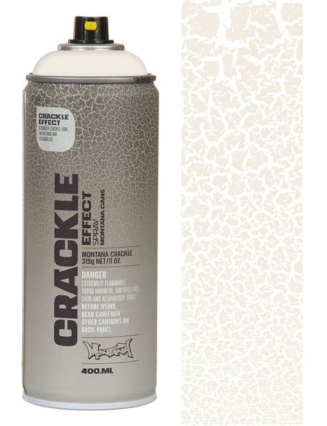 Montana Crackle Effect Spray Paint 400ml Pure White Ec9010 Spray