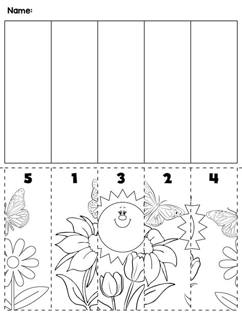 15 Flower Preschool Cutting Worksheets ~ Coloring Style Worksheets