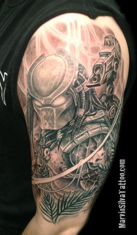 The Predator Tattoo By Marvin Silva Tattoos