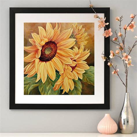 Diamond Painting Full Round Sunflower