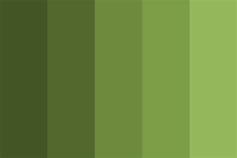 Shades Of Olive Green Color Palette