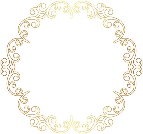 Round Gold Border Frame Png Clip Art Image Gallery Yopriceville