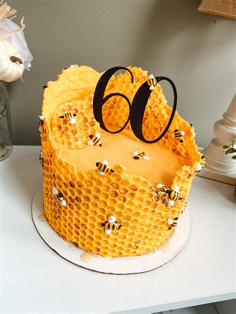 Happy 60th birthday cake ideas. A Busy Bee 60th Birthday Cake! - Kisses + Caffeine