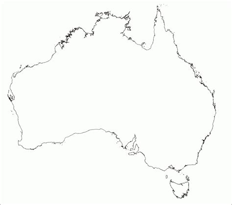 Blank Map Of Australia Printable Printable Maps
