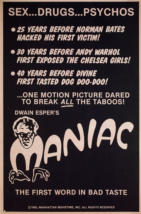 Sex Maniac R1983 Us One Sheet Poster Posteritati Movie Poster Gallery