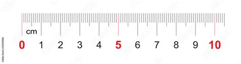 Grid For A Ruler Of 100 Millimeters 10 Centimeters Calibration Grid