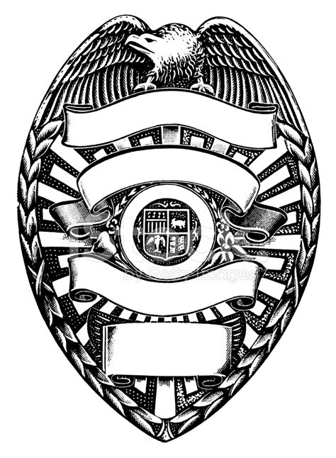 Police Badge Drawing At Getdrawings Free Download