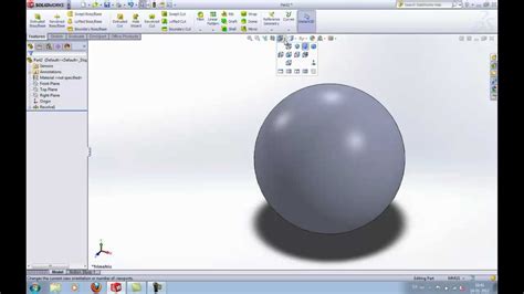 Solidworks Tutorial Learn How To Make A Ball Sphere In Solidworks