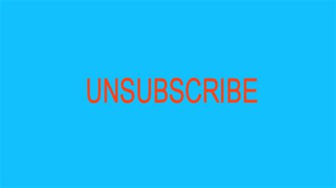 Unsubscribe Youtube