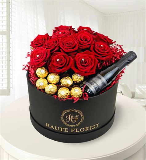 Your spouse is one of the most important people in your life. Grand Roses and Prosecco - Luxury Red Roses - Roses in a ...