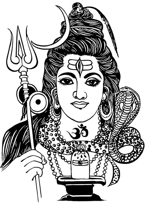 Shiva Cartoon Drawing Images Colouring Pages - Free Colouring Pages