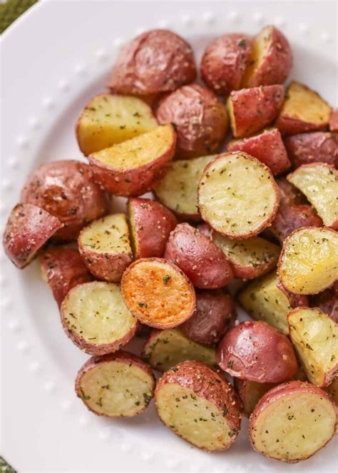 Oven Roasted Red Potatoes 4 Ingredients Video Lil Luna