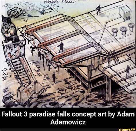 Fallout Paradise Falls Concept Art By Adam Adamowicz Fallout Paradise Falls Concept Art By