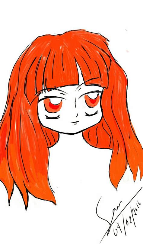 Red Hair Anime Girl By Sansanshiro On Deviantart