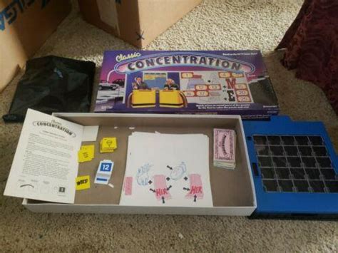 Classic Concentration Board Game Vtg Tv Show 1988 100 Complete