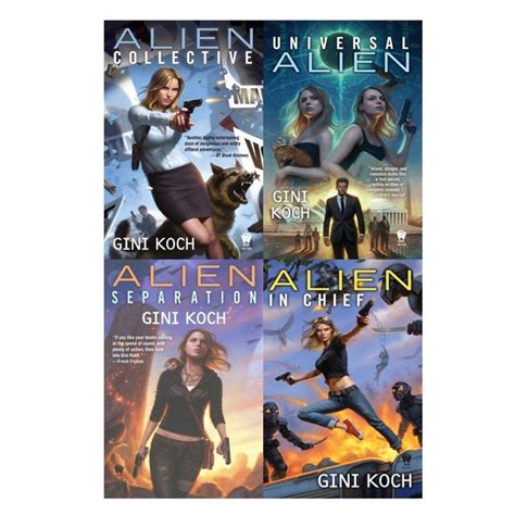 Alien Sci Fi Romance Series By Gini Koch Collection Set Of Paperbacks 9