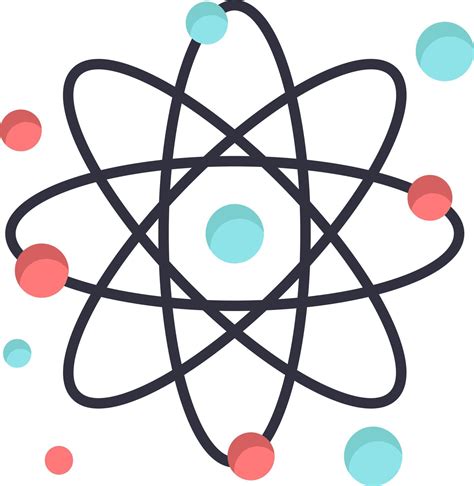 Atom Particle Molecule Physics Flat Color Icon Vector Icon Banner