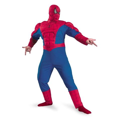 Spiderman Classic Muscle Chest Halloween Adult Costume