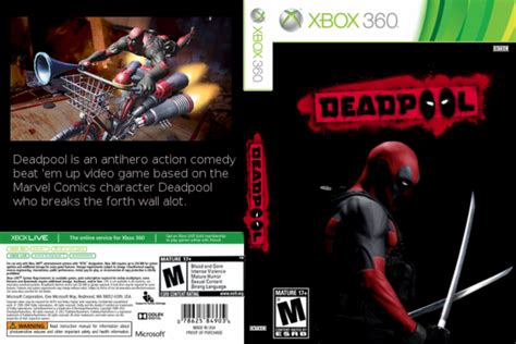 Deadpool The Game Xbox 360 Box Art Cover By Goldfishtiger